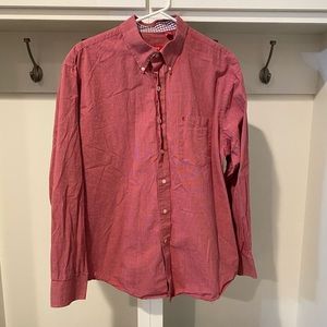 Izod red button down size large
